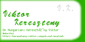 viktor kereszteny business card